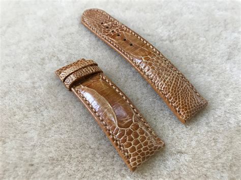 genuine ostrich watch strap.